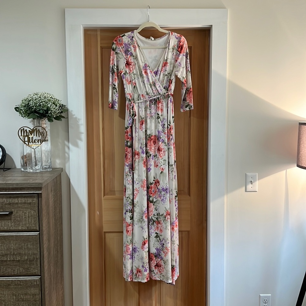 Pink Blush Maternity Maxi Dress